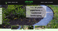 Desktop Screenshot of albrightlandscaping.com