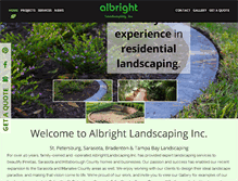 Tablet Screenshot of albrightlandscaping.com
